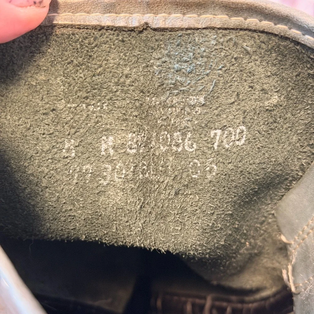 Vintage Frye 12r Harness Boot TEAL brass hardwear - Picture 7 of 7